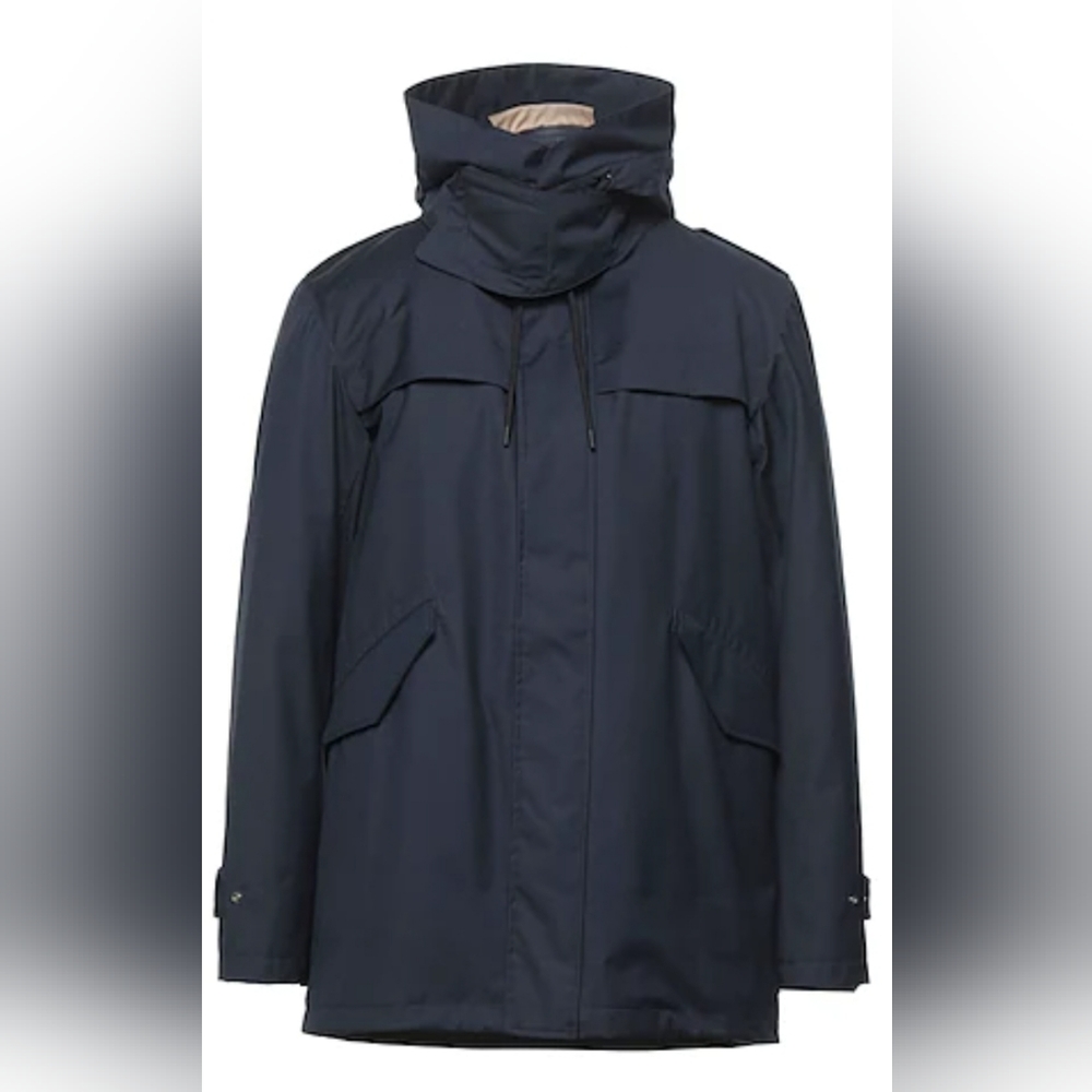 NWT ADD Down Parka Shell Jacket Dark Blue MSRP $910